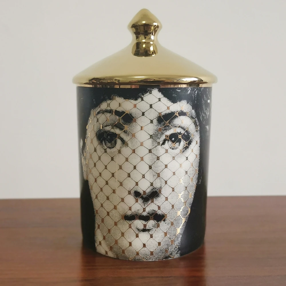 11 Fornasetti тарелка для хранения ювелирных изделий посуда с узорами прямоугольный поднос подсвечник банка канделябры украшение дома - Цвет: 11