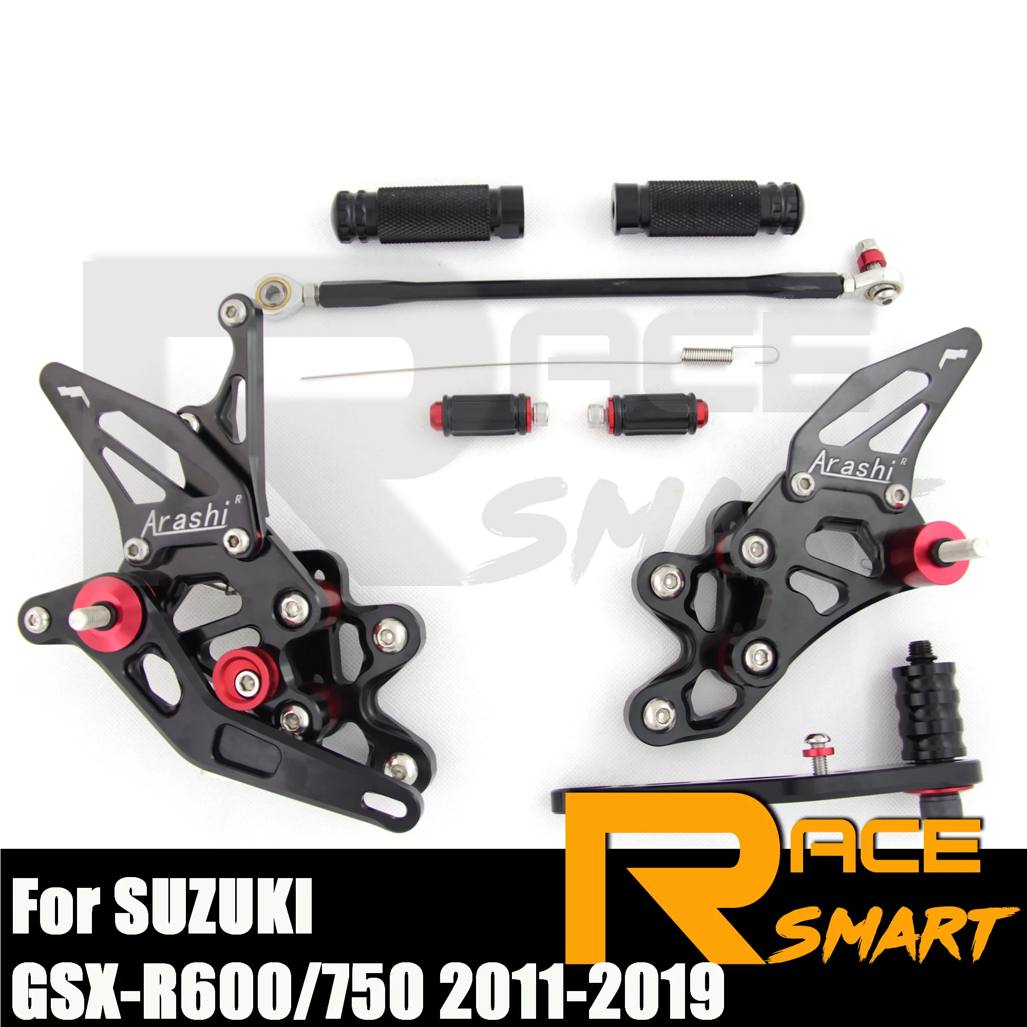 Мотоциклетные Задние подножки для SUZUKI GSX-R600 GSXR 750 600 2011-2019 12 13 14 15 16 17 18 CNC