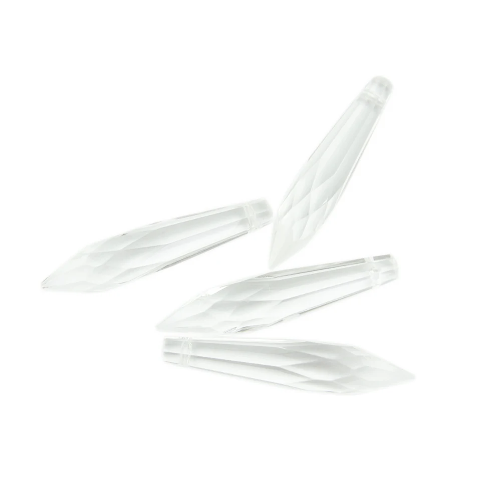 10 шт. 50 мм прозрачная призма двусторонняя сосулька капельная подвеска Подвесная