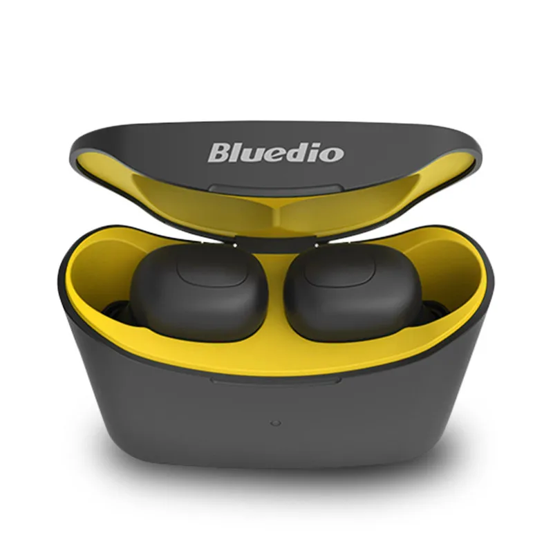 Цвет: желтый Bluedio T-elf mini TWS наушники Bluetooth 5,0 Спортивная гарнитура Беспроводные наушники с зарядным устройством для телефонов xiaomi huawei - Цвет: Цвет: желтый