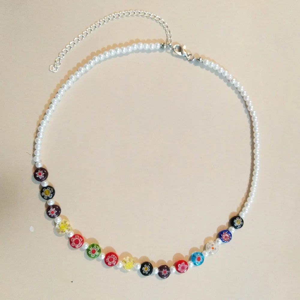 Новое поступление ожерелье ручной работы из стеклянных бусин 2021 женская мода