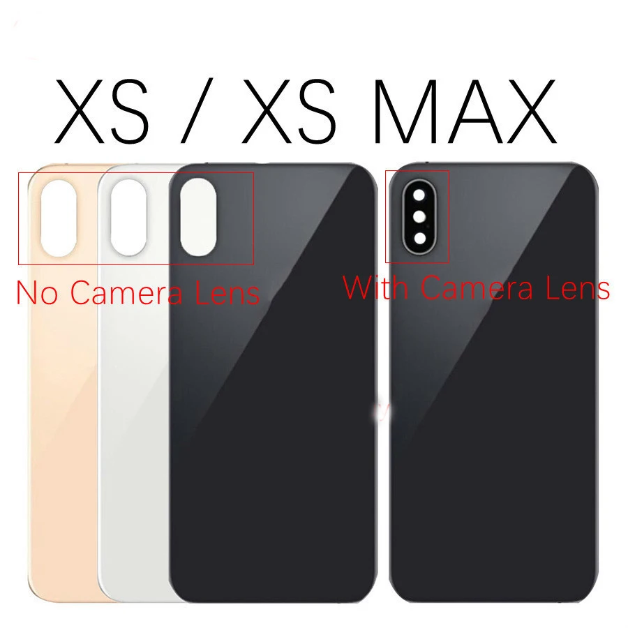Легкая замена задней крышки стекла задний корпус для iPhone X XR XS XSM задняя дверь корпус монтаж корпуса Замена с большим отверстием