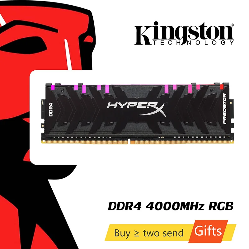 Kingston HyperX Predator RGB 8 Гб 3000 МГц DDR4 CL15 DIMM 288 pin XMP Память Ram ddr4 настольная для компьютерных