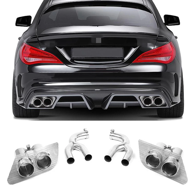 Наконечники для автомобильной выхлопной трубы из нержавеющей стали Mercedes Benz W117 C117