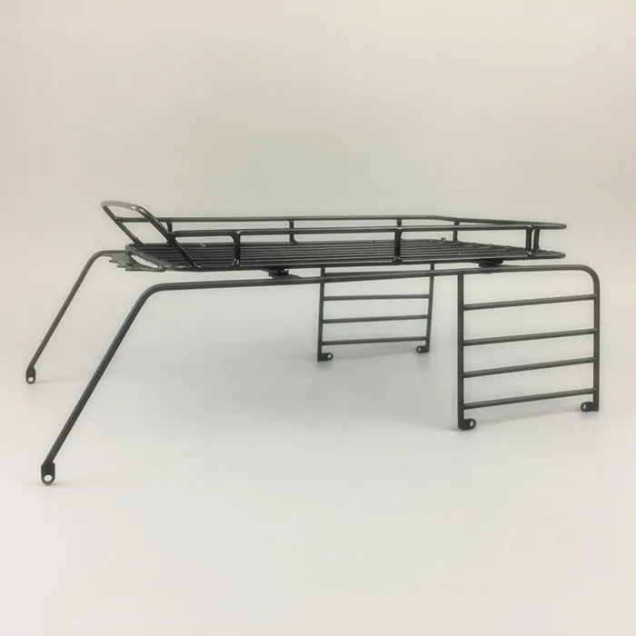 Soporte de equipaje para coche de escalada, portaequipajes de techo de 313mm con base para ruedas, accesorios de coche RC 1/10-2