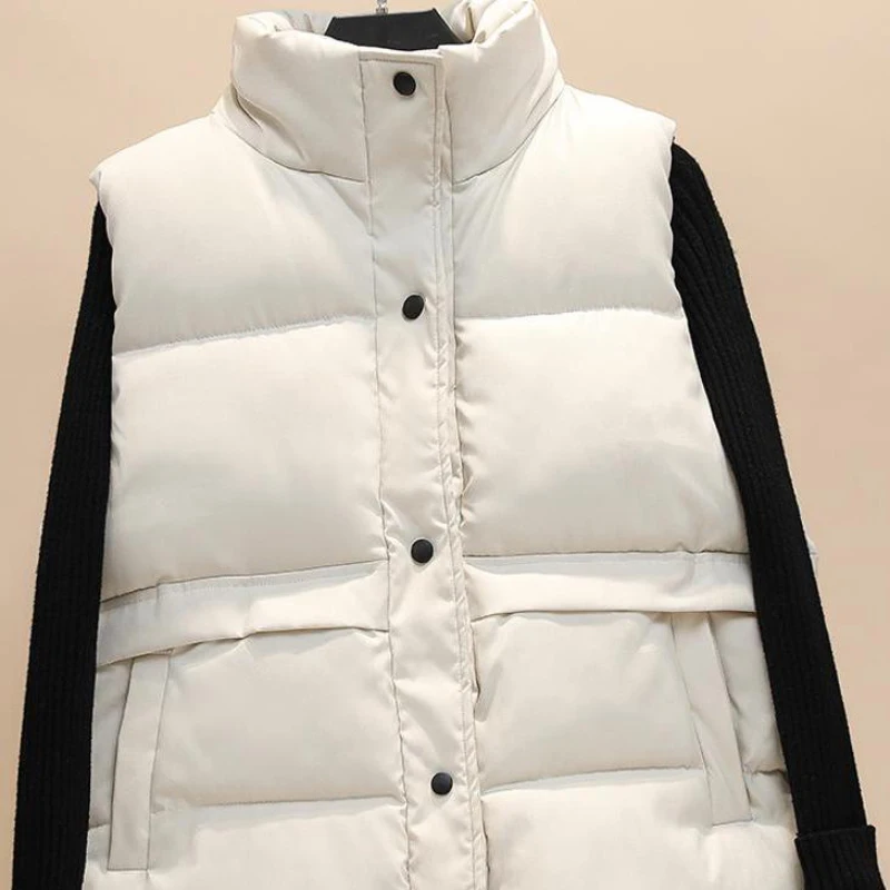 Женская хлопковая куртка-парка на молнии без рукавов | одежда