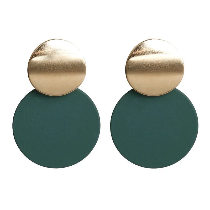 New Earings Fashion Jewelry Geometric Wild Personality Round Ring Stud Earrings Gothic Luxury For Women | Украшения и аксессуары