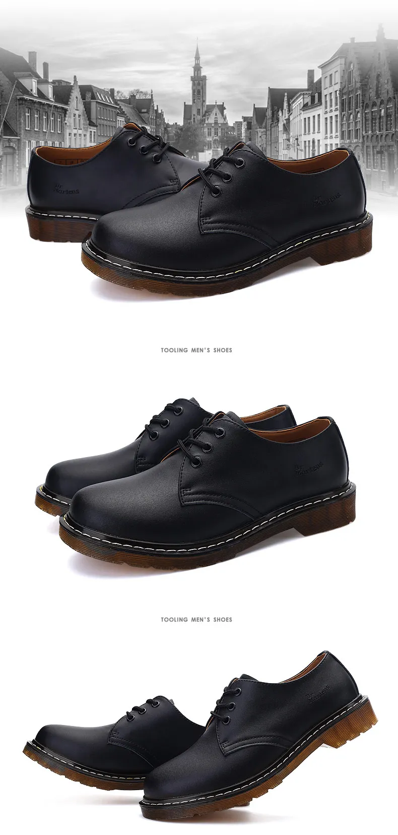 Модная обувь г. Мужские полуботинки на шнуровке Soulier Homme, большие размеры 35-45, износостойкие мужские лоферы, обувь для спилок