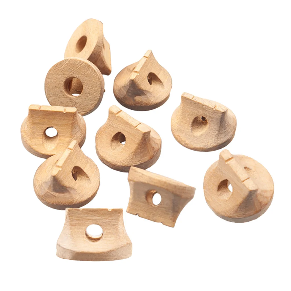 

10 Pieces Erhu Boxwood Bridge Musical Instrument Chinese Erhu Replacement Parts