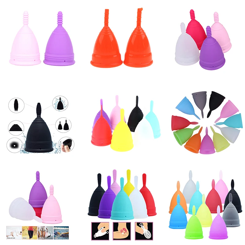 

Reusable Women Cup Soft Silicone Lady Menstrual Cups Feminine Hygiene menstruation Copa Period Cup S/L Vagina Health Care