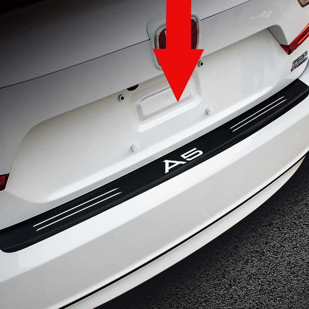 Наклейка на задний бампер Audi Sline A1 A2 A3 A4 A5 A6 A7 A8 Q1 Q2 Q3 Q4 TT RS4 |