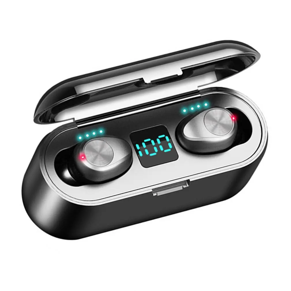 

F9 True Wireless Headset 5.0 Wireless Binaural Stereo Headset Portable In-Ear Waterproof Sports Headset