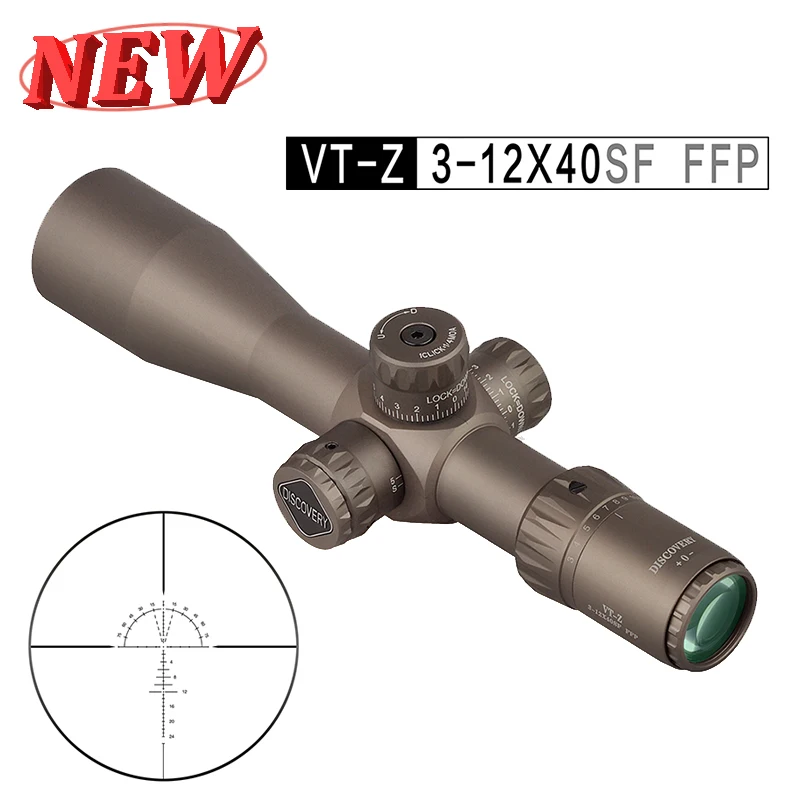 Компактный оптический прицел Discovery VT-Z FFP 3-12X40SF с первым фокусным расстоянием со