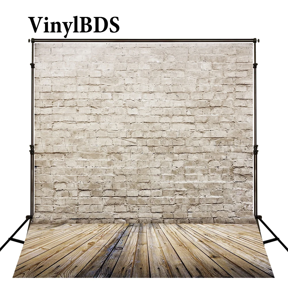 VinylBDS фоны для фотосъемки новорожденных детей Ретро белая кирпичная стена фон