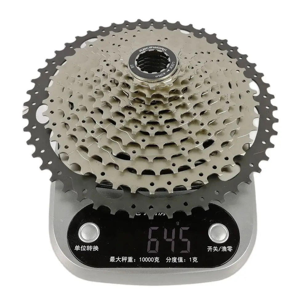 RACEWORK 50/52T 11 скоростная кассета широкий коэффициент MTB велосипед для shimmo