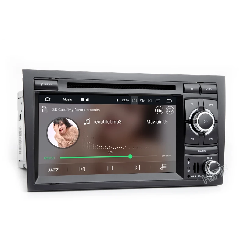 DSP Android 10 автомобильный стерео DVD мультимедийный плеер для Audi A4 S4 RS4 2002 2007 с WiFi BT GPS