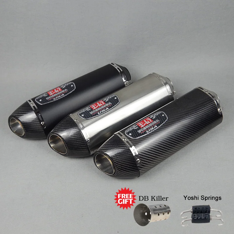 51 мм универсальный глушитель выхлопной трубы мотоцикла Yoshimura Exhaust DB killer Escape Moto для