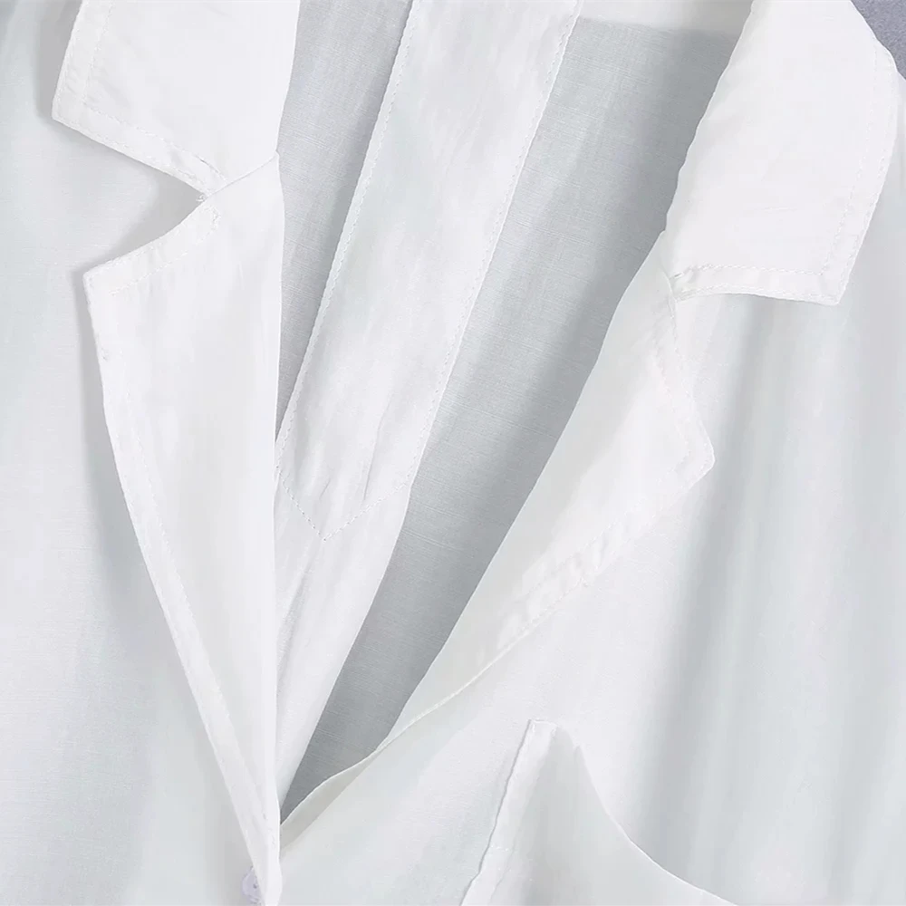 

New 2021 Summer Loose Short-Sleeved Top Shirt Women Fashion Solid Color V-neck Shirts Casual Fashion Office Lady Chic Blouse