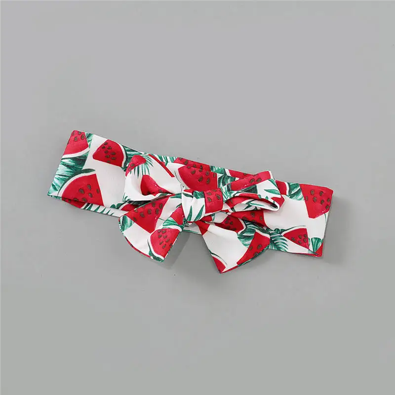 Новинка лета 2020 комплект одежды для маленьких девочек Красная футболка с