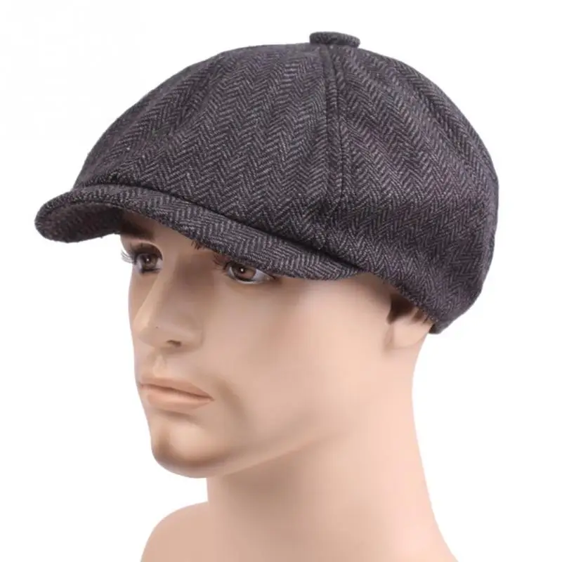 Берет Twill Ткачество Хлопок Смесь Портативный Легкий Newsboy Мужская кепка эргономичный дизайн художника восьмиугольная Регулируемая Моющаяся