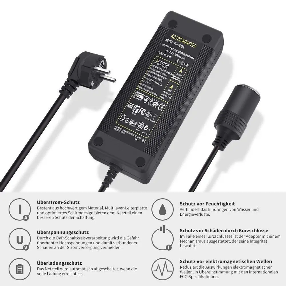 Car Charger Adapter 10A 120W EU Plug Voltage Transformer Power AC-DC | Автомобили и мотоциклы