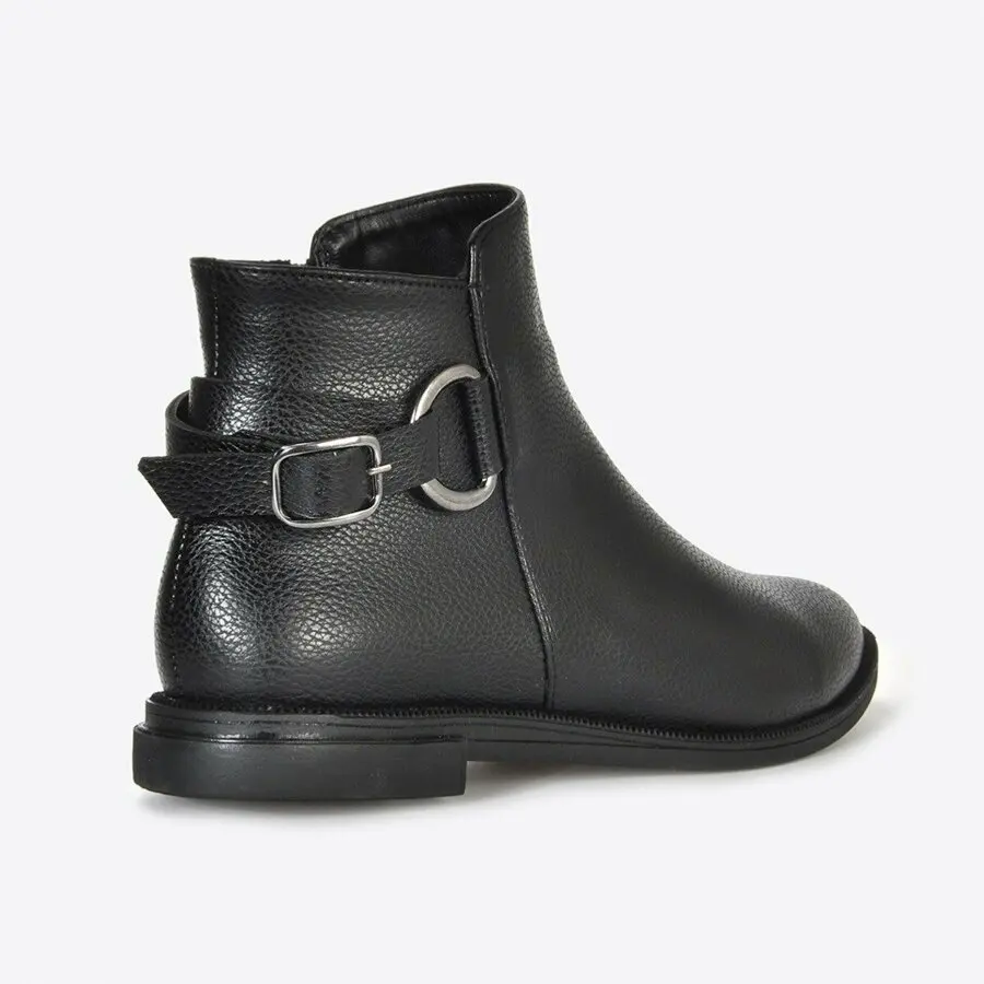 

Women Boots Mink Shoes Women Black Print Boots Vzn20-065K