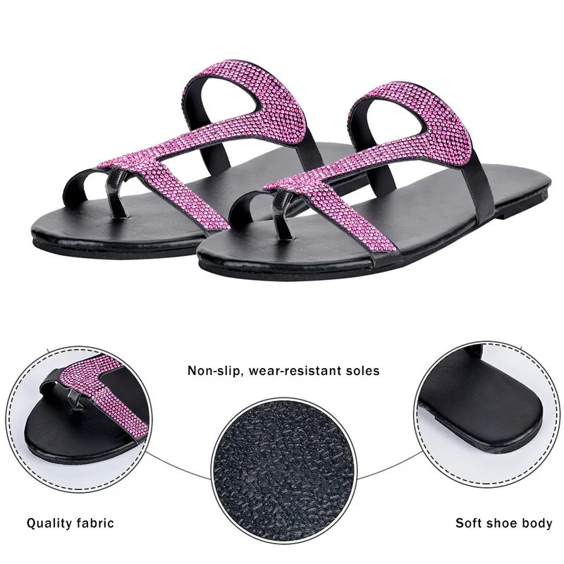 

Women Sandals Platform Woman Rome 2021 Fashion Female Shoes Summer Rhinestone Sandals Shoes Women Flip Flop Chaussures Femme