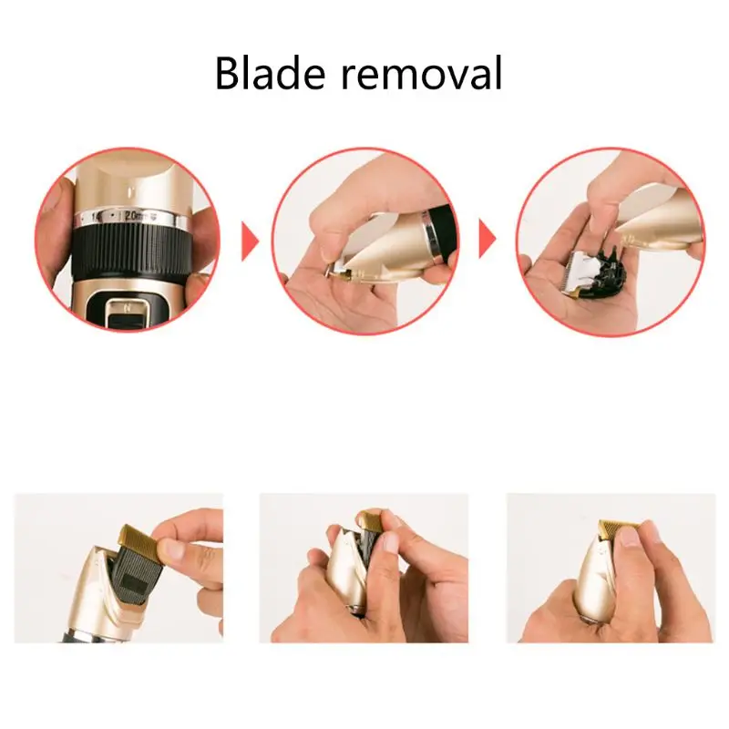 

2021 New Electric Animal Pet Dog Cat Hair Trimmer Shaver Grooming Rechargeable Clipper Ki