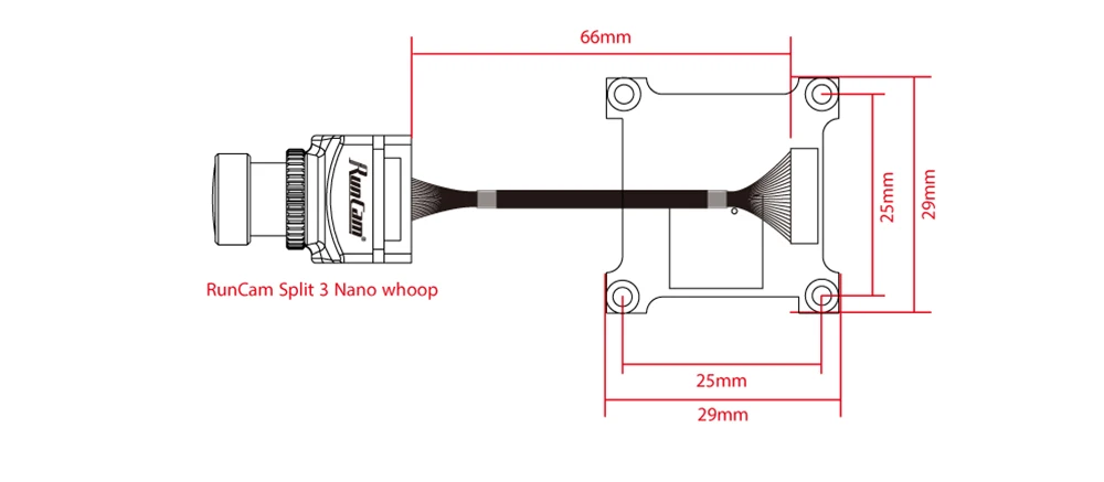 RunCam split 3 Micro/Nano WOOP FPV камера 2MP1080P/60fps HD Запись плюс WDR NTSC/PAL переключаемый