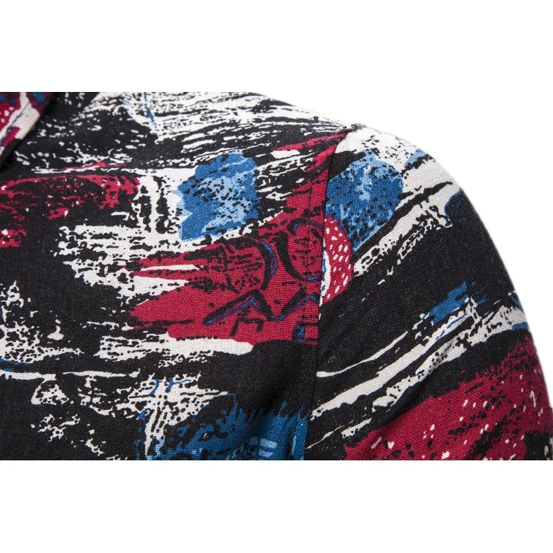 #4750 сезон: весна лето галстук окрашенная Футболка с принтом для мужчин отворотным