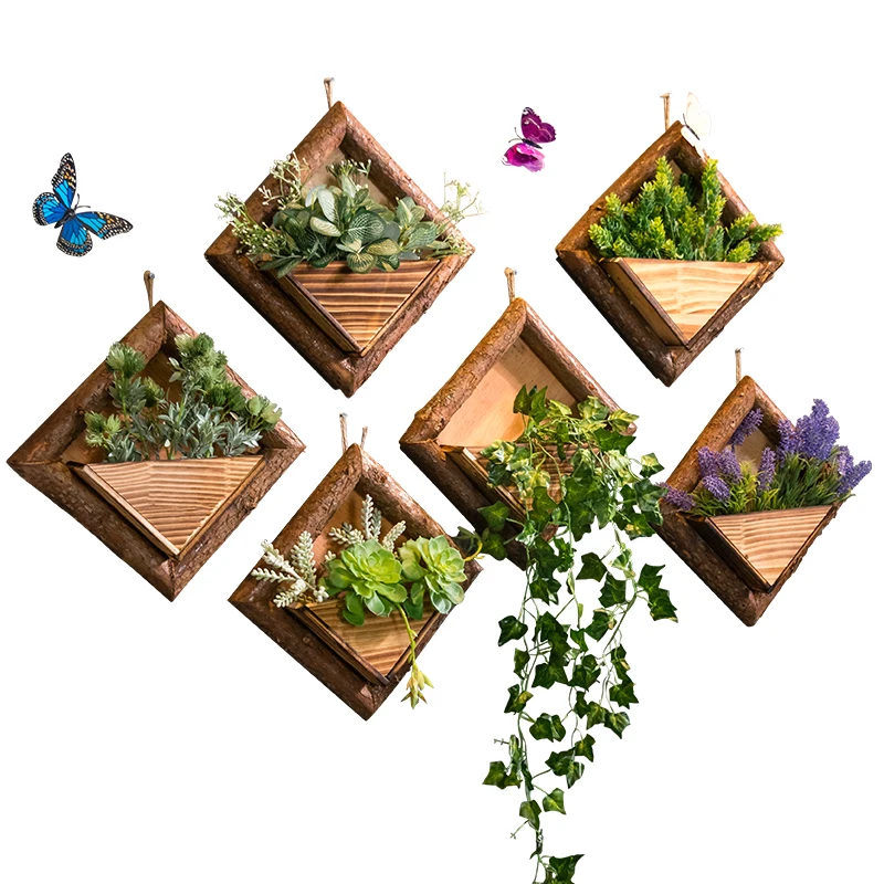 Креативный настенный Железный Стекло цветочных горшков под заказ с цветком