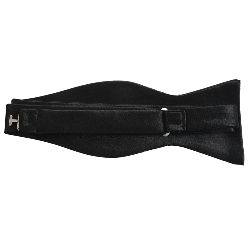 

Tuxedo tie satin bow tie for men - black