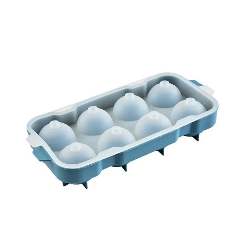 

1Pcs 8 Cell Ice Cream Pop Mold Silicone Ice Ball Cube Mold Sphere Ice Tray Forms Round Cube Tray Ball Maker