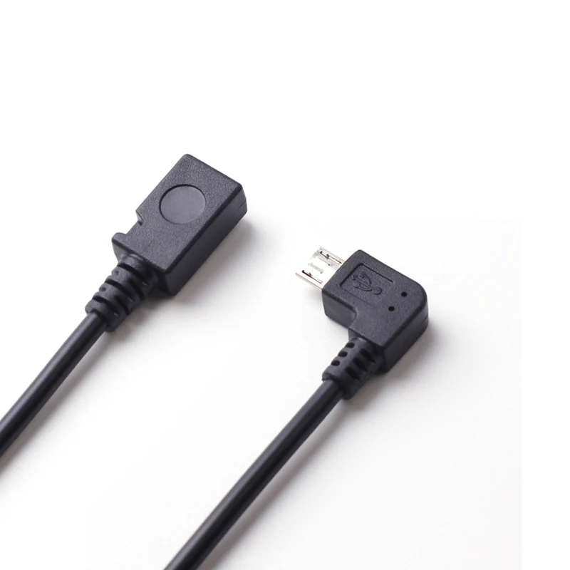 10 шт./лот 90 градусов под прямым углом Micro USB 5Pin мужской и женский M/F кабель