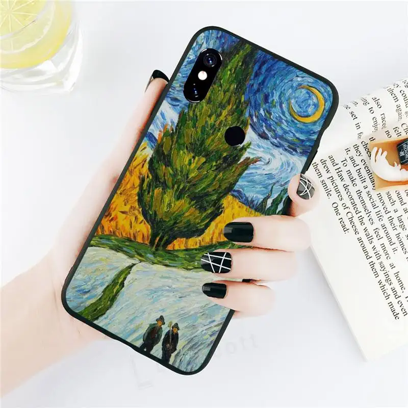 

van gogh art painting pattern shell Phone Case For Xiaomi Redmi note 7 8 9 t k30 max3 9 s 10 pro lite