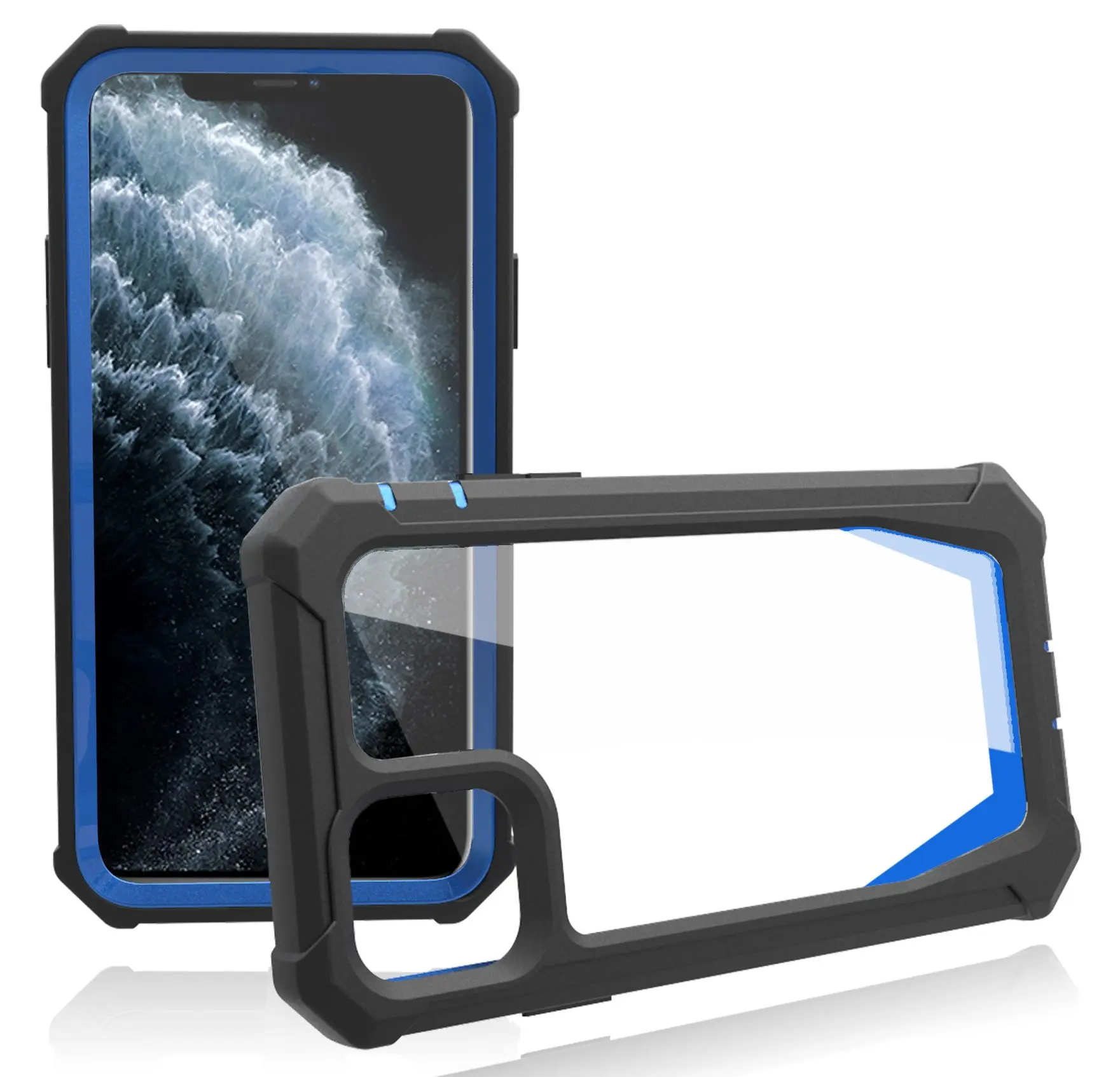 

Anti Fall Two In One Protection Armor Silicone Transparent Phone Case For Samsung Galaxy S21 S20 Note 10 20 Pro Ultra Plus Cover