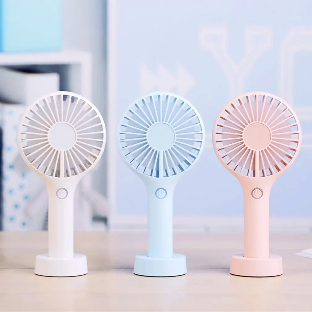 

USB Rechargeable Cooling Fan Hand-held Portable Mini Fan 1200mAh Battery Adjustable Wind Speed Air Cooler For Home Office Summer