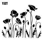 Декоративные цветы, цветы мака, дверь наклейка на окно автомобиля, C25-0599 х14, 8 см, YJZT