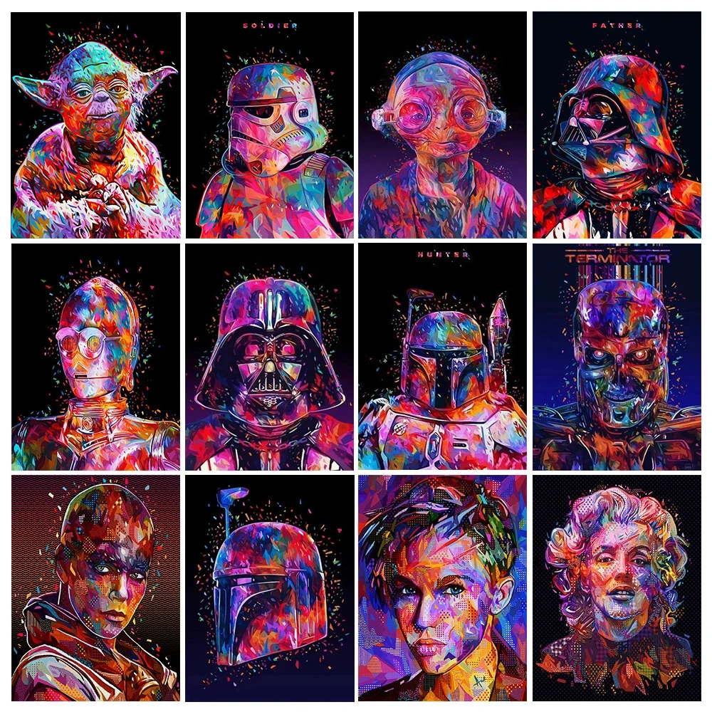 

Disney 5D DIY Diamond Painting Color Helmet, Alien Cartoon Character Cross Stitch Kit Inlaid Diamond Mosaic Decorative Painting