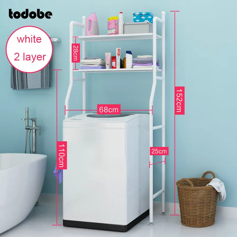bathroom space saving shelf thickened stainless steel shelf bathroom cabinet washing machine kitchen organizer storage racks free global shipping