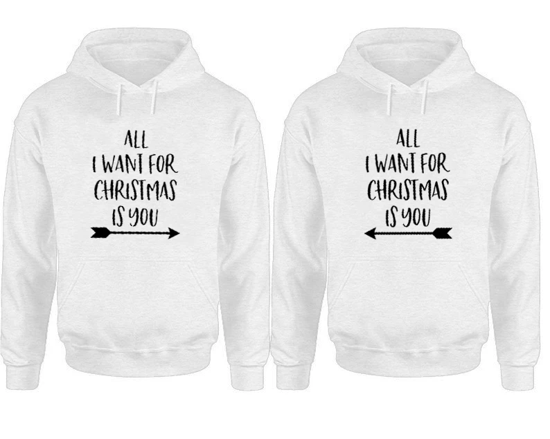 Пары Рождественский свитер все что я хочу на рождество вы Готический толстовки