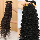 Волосы LS 100% человеческие пучки волос бразильские Свободные глубокие волнистые волосы 1 пучок накладные волосы Remy 8-28 дюймов можно купить 3 или 4 пряди