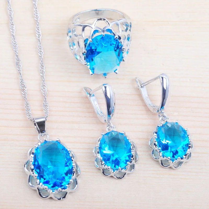 2020 Новые Ювелирные наборы для женщин серебряного цвета Лучшие подарки на день