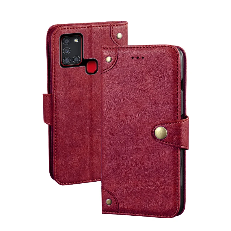 

Case For Samsung Galaxy A21S Case Cover Hight Quality Retro Flip Leather Case For SM-A217F/A217M/A217N Cover Capa Phone Bag