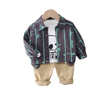new spring autumn baby boys clothes suit children fashion jacket t shirt pants 3pcssets toddler casual costume kids sportswear