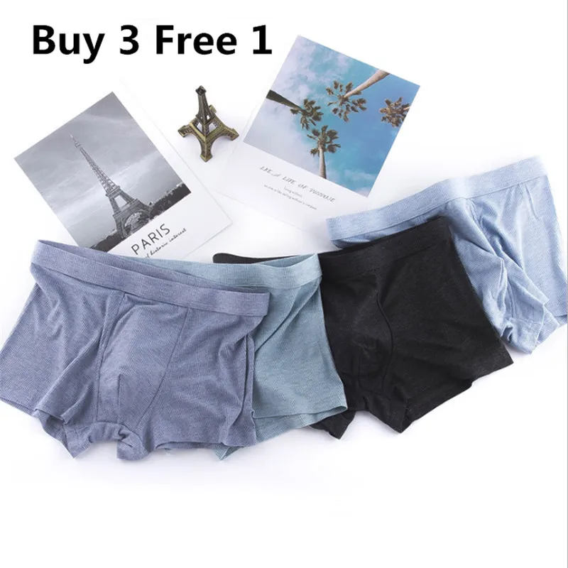 Двойные швы мастерство кожа хлопок нижнее белье шорты U выпуклый дизайн мужские