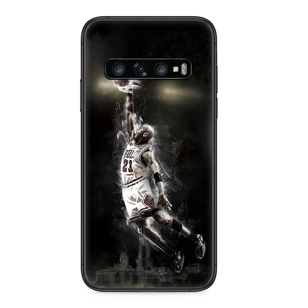 

Basketball player trapeze jordan Phone case For Samsung Galaxy S 10 20 3 4 5 6 7 8 9 Plus E Lite Uitra black waterproof luxury