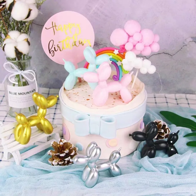 Маленький воздушный шар для собаки изделия из смолы подарок выпечки торта