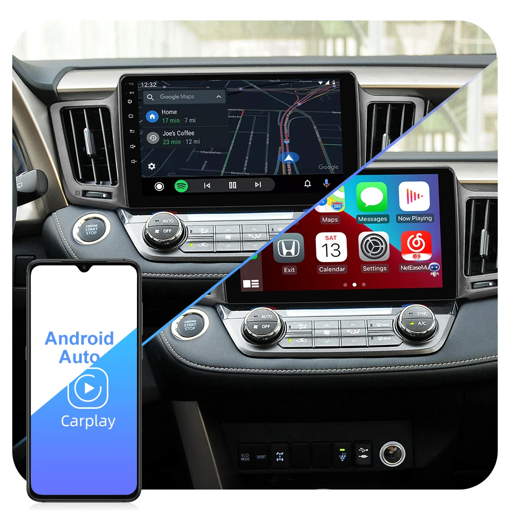 Автомобильный мультимедийный плеер ISUDAR T72 QLED Android 10 для Toyota RAV4 4 XA40 5 XA50 2012 2018 GPS