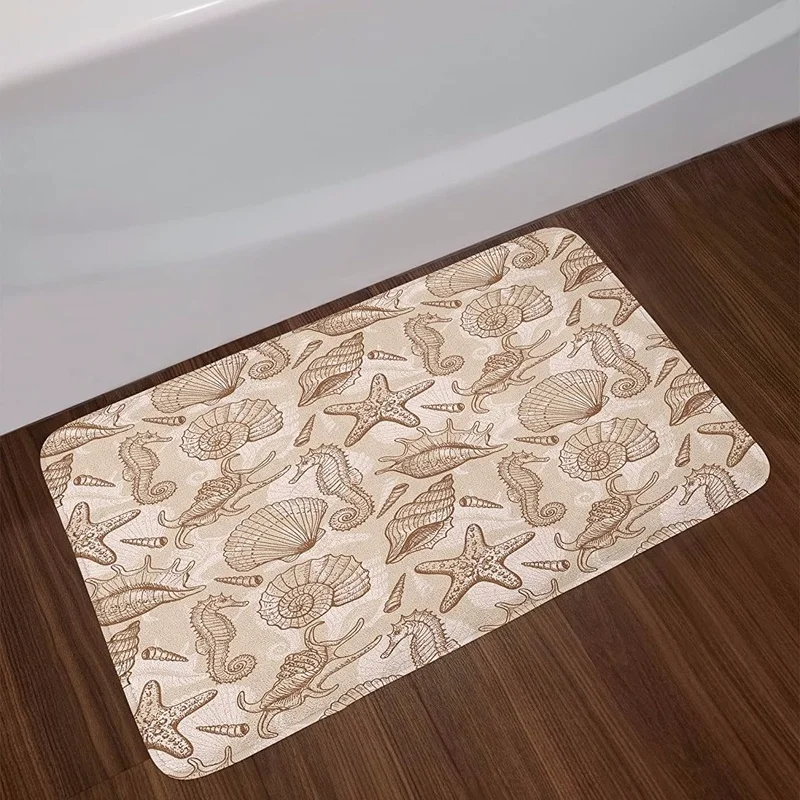 

Printed Carpet Balcony Bathroom Non-slip Entrance Door Mat Living Room Floor Mat Bedroom Decoration Rug Children Crawling Mat